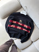 Burberry Siyah Renk Logo İşlemeli Triko Sweatshirt