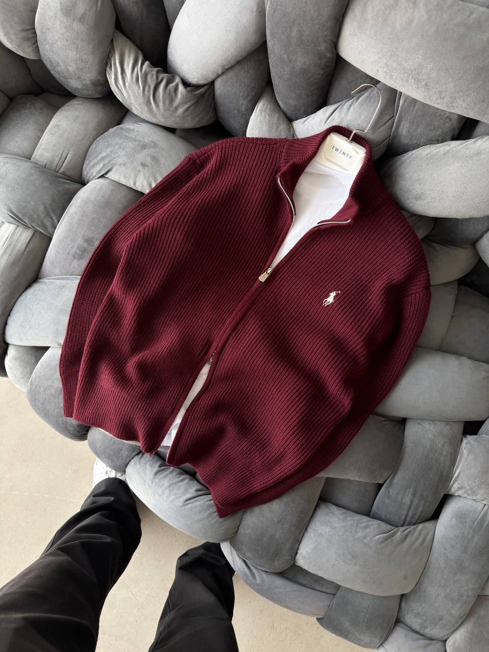 Polo Ralph Lauren Bordo Renk Triko Hırka