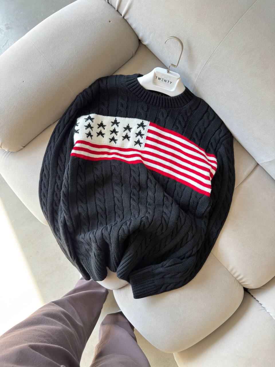 Polo Ralp Lauren Siyah USA Triko Sweatshirt